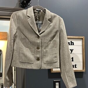 Women's Gray Blazer Jacket
